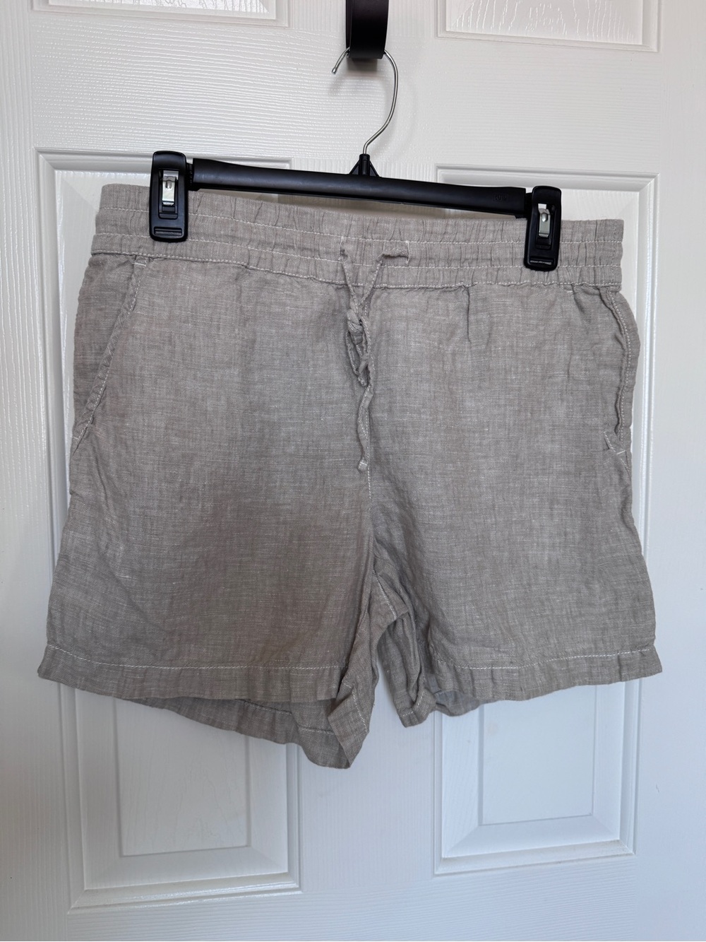 Tommy Bahama Light Tan Women's Linen Blend Drawstring Shorts